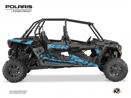 Polaris RZR S 1000 4 doors UTV Chaser Graphic Kit Blue