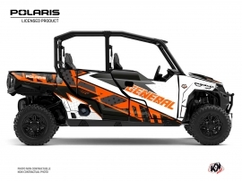 Polaris GENERAL 1000 4 doors UTV Stun Graphic Kit White FULL