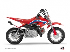 Honda 50 CRF Dirt Bike Works Graphic Kit Blue