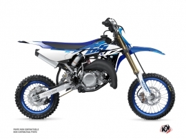 Yamaha 65 YZ Dirt Bike Skew Graphic Kit Blue