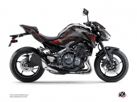 Kawasaki Z 900 Street Bike Airline Graphic Kit Black Red