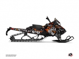 Skidoo REV XM Snowmobile Aztek Graphic Kit Grey Orange