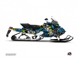 Skidoo REV XP Snowmobile Aztek Graphic Kit Blue Green