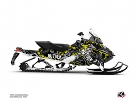 Skidoo REV XP Snowmobile Aztek Graphic Kit Grey Green