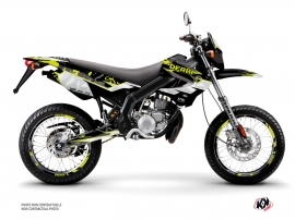 Derbi Xrace 50cc BARBARIAN Graphic Kit Jaune Neon