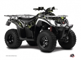 Kymco 300 MXU ATV Camo Graphic Kit Black Green