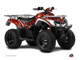 Kymco 250 MXU ATV Camo Graphic Kit Red