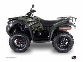 Kymco 700 MXU ATV Camo Graphic Kit Black Green