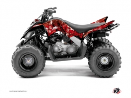 Yamaha 90 Raptor ATV Camo Graphic Kit Red