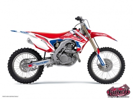 Honda 125 CR Dirt Bike Chrono Graphic Kit Blue