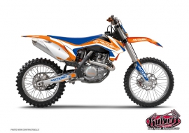 KTM 85 SX Dirt Bike Chrono Graphic Kit Blue