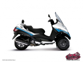 Piaggio MP3 Maxiscooter Cooper Graphic Kit White Blue