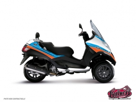 Piaggio MP3 Maxiscooter Cooper Graphic Kit Blue Orange