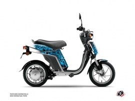 MBK Eco-3 Scooter Cosmic Graphic Kit Blue