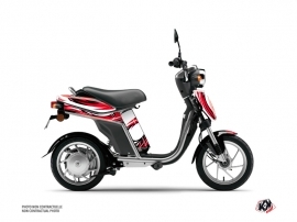 MBK Eco-3 Scooter Electro Graphic Kit Red
