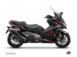 Kymco AK 550 Maxiscooter Energy Graphic Kit Black Red 
