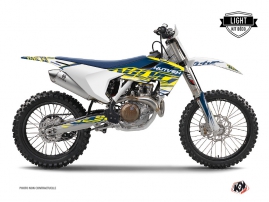 Husqvarna TC 125 Dirt Bike Eraser Graphic Kit Yellow Blue LIGHT