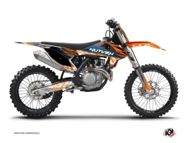 KTM 250 SXF Dirt Bike Eraser Graphic Kit Blue Orange