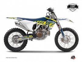 Husqvarna FC 450 Dirt Bike Eraser Graphic Kit Yellow Blue LIGHT