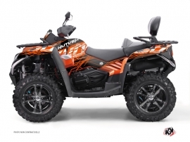 CF MOTO CFORCE 800 S ATV Eraser Graphic Kit Orange Black