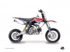 YCF F125 Dirt Bike Eraser Graphic Kit Red Blue