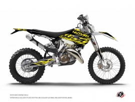 Husqvarna 250 FE Dirt Bike Eraser Fluo Graphic Kit Yellow