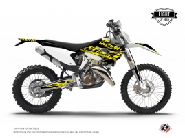 Husqvarna 250 TE Dirt Bike Eraser Fluo Graphic Kit Yellow LIGHT