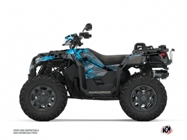 Polaris 1000 Sportsman XP S Forest ATV Evil Graphic Kit Grey Blue