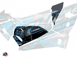Graphic Kit Doors Origin Low Evil UTV Polaris RZR 1000 Turbo 2015-2019 Grey Blue