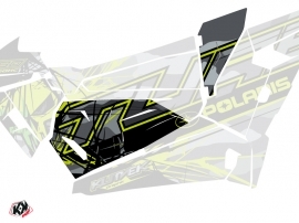 Kit Déco Portes Origine Basses Evil SSV Polaris RZR 1000 Turbo 2015-2019 Gris Vert