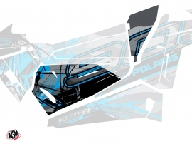 Graphic Kit Doors Origin Low Evil UTV Polaris RZR 900S 2015-2019 Grey Blue