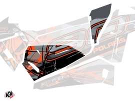 Graphic Kit Doors Origin Low Evil UTV Polaris RZR 900S 2015-2019 Grey Orange