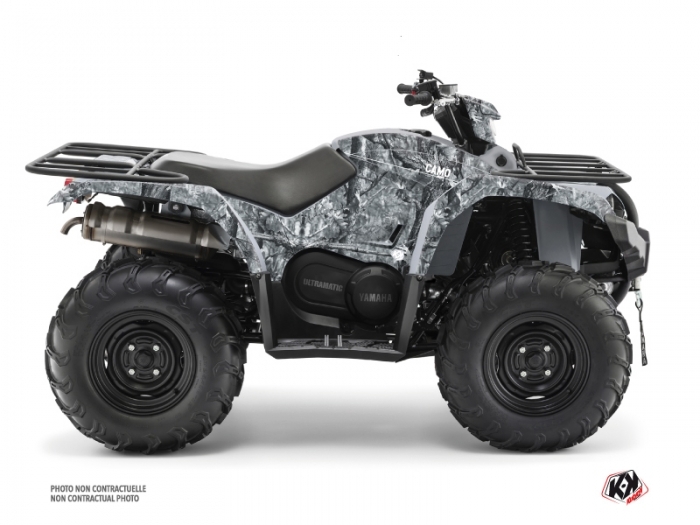 Yamaha 450 Kodiak ATV Camo Graphic Kit Grey Kutvek Kit Graphik