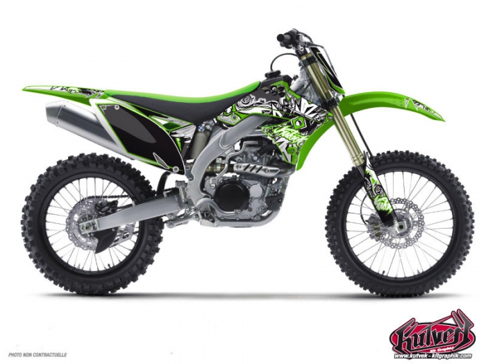 Kawasaki 125 Kx Dirt Bike Demon Graphic Kit Kutvek Kit Graphik