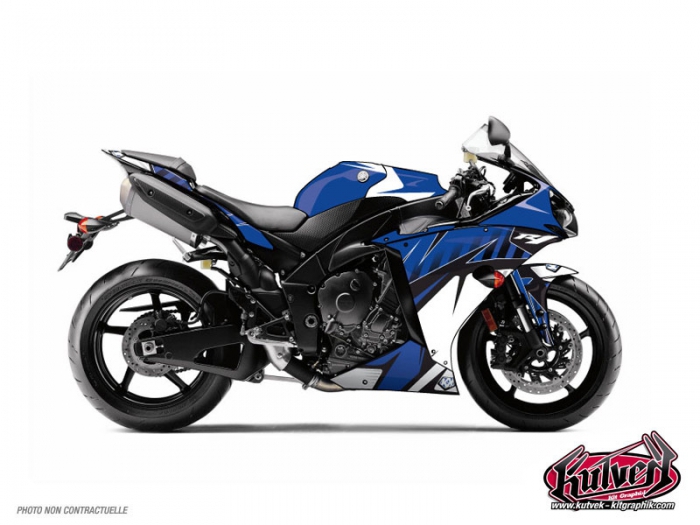 Yamaha R1 Street Bike Factory Graphic Kit - Kutvek Kit Graphik