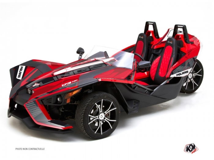 Polaris Slingshot Roadster Knight Graphic Kit Red Kutvek Kit Graphik