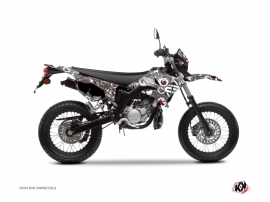 Yamaha DT 50 50cc Freegun Eyed Graphic Kit Grey Red