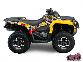 Can Am Outlander 1000 ATV Freegun Graphic Kit