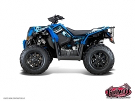 Polaris Scrambler 850-1000 XP ATV Freegun Graphic Kit Blue