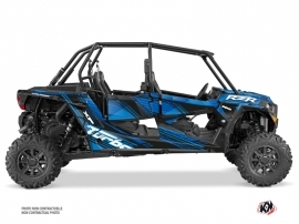 Polaris Rzr 1000 Turbo 4 Doors Utv Graphite Graphic Kit Blue