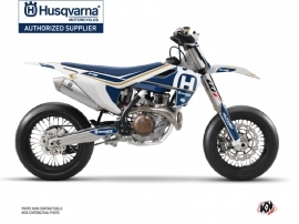 Husqvarna 450 FS Dirt Bike Heritage Graphic Kit White