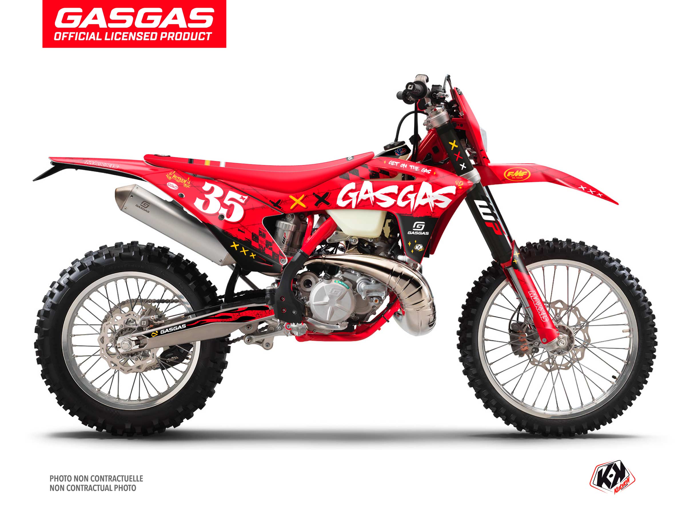 GASGAS EC DIRT BIKE KARTEL GRAPHIC KIT RED