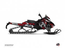 Skidoo REV XM Snowmobile Keen Graphic Kit Grey Red