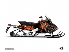 Skidoo REV XP Snowmobile Keen Graphic Kit Orange