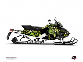 Skidoo REV XP Snowmobile Keen Graphic Kit Green