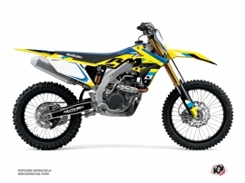 Suzuki 250 RMZ Dirt Bike Label Graphic Kit Blue