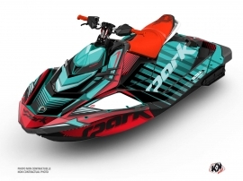 Seadoo Spark Jet-Ski Lineup Graphic Kit Turquoise Full