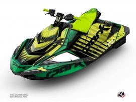 Seadoo Spark Jet-Ski Lineup Graphic Kit Green Full