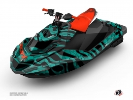 Seadoo Spark Jet-Ski Makro Graphic Kit Turquoise