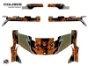 Polaris Ranger XP 1000 UTV Chaser Graphic Kit Orange